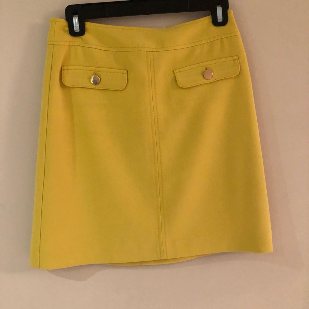 Green yellow Loft Mini skirt